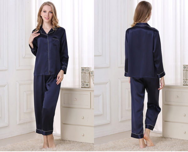 Seres Women’s Silk Pajamas Sleepwear Nightdress,Blouse & pants,100% ...