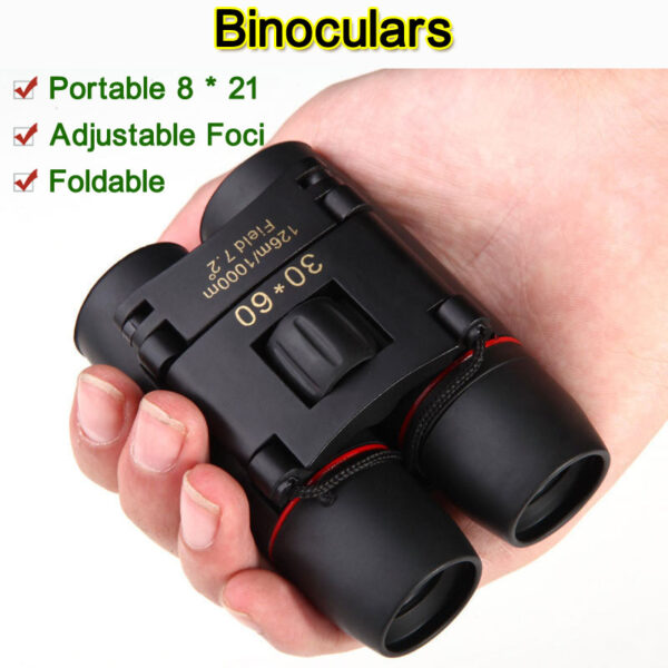 Portable foldable 8 * 21 Binoculars,Portable Clear Outdoors Binoculars Telescope with Adjustable foci,Durable Binoculars for Travel and Stage
